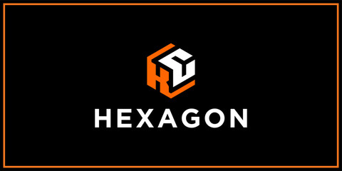 KC hexagon logo design inspiration	