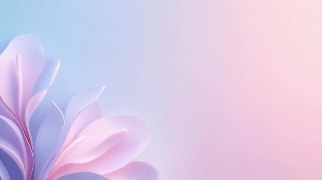 Soft Pastel Gradient with Rose Petal &ndash; Minimal Romantic Abstract Background