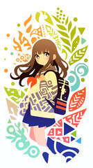 物思いにふける女の子