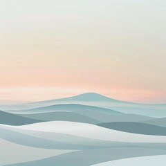 Fototapeta premium vector illustration of a mountain landscape