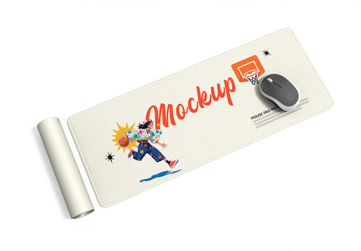 Gaming Large Mouse Pad Mockup with Generative AI