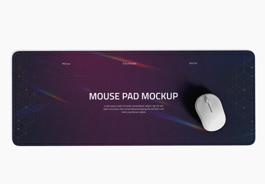 Large Mouse Pad Mockup Template