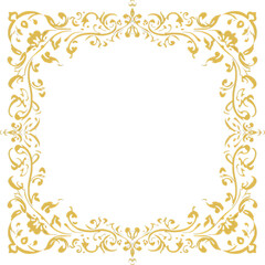 frame with gold ornament