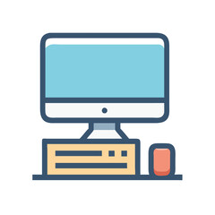  Desktop Computer Icon for Academic Use