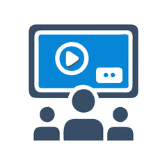  Video Lecture Icon for Online Education