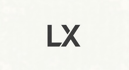 A sophisticated  design features the intertwined letters LX in a clean, modern style.