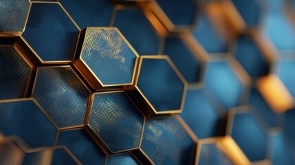 Abstract hexagon background