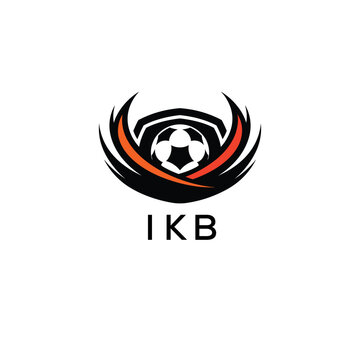 IKB Football Company logo. IKB football academy logo design for entrepreneur and business. IKB Branding Design best icon.
