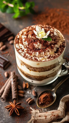 Ice Cream Sundae with Toppings