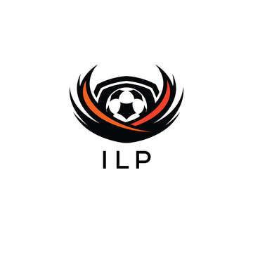 ILP Football Company logo. ILP football academy logo design for entrepreneur and business. ILP Branding Design best icon.
