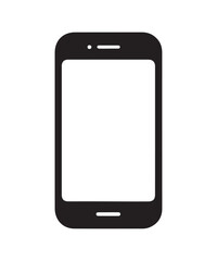 Touchscreen Device Minimal Design. Mobile Phone Vector Illustration eps 10