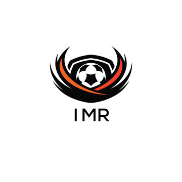 IMR Football Company logo. IMR football academy logo design for entrepreneur and business. IMR Branding Design best icon.

