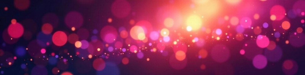 Abstract shimmering bokeh, vibrant light bursts , glow, background