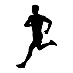 Runner vector silhouette