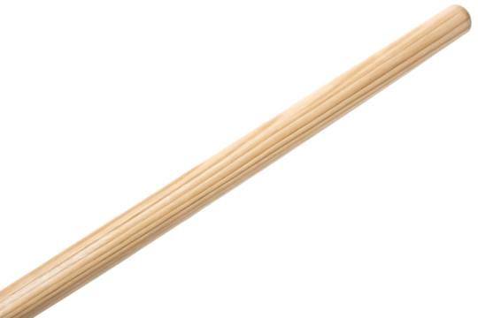 Fluted Wooden Rolling Pin on a Background kitchen utensil baking isolated on a transparent background