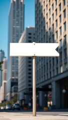 Obraz premium Generative AI urban directional marker prediction.