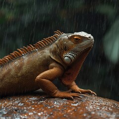 Obraz premium iguana in the zoo