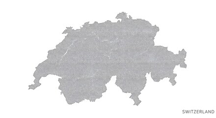 Switzerland map gray tones