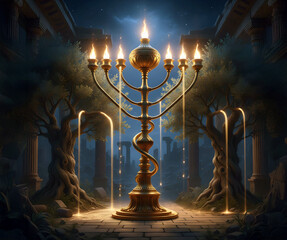 순금 등잔대와 감람나무(the candlestick all of gold, and the two olive trees), 스가랴, 예언자, bible