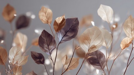 Autumn leaves abstract