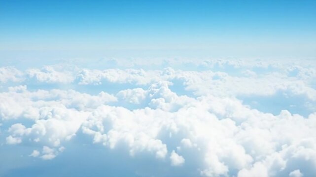 Clouds from plane
