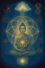 Buddha love god eternally 