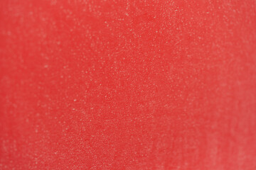 Fototapeta premium detail shot of red car with road dust and dirt