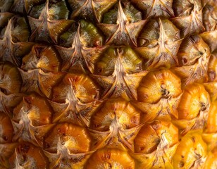 Fototapeta premium High-Resolution Macro Shot of Pineapple Peel