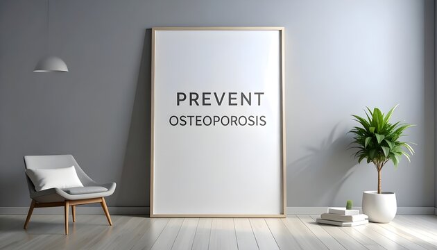 Minimalist Prevent Osteoporosis Poster