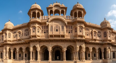 Obraz premium An architectural landmark, the historic Basilica of St Mary of the Virgin Mary in Venice, Italy, is a stunning cathedral with an ancient dome and towering