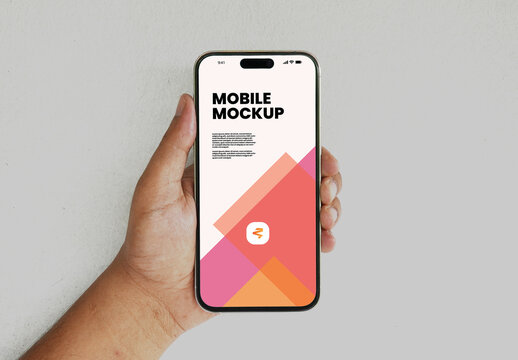 Mobile Phone Screen Mockup