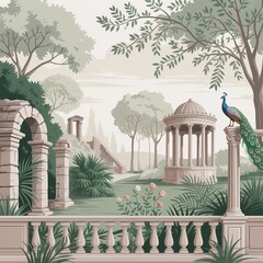 palm trees in front of a building