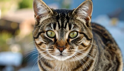 Close-up portrait of a tabby cat (1)