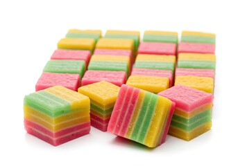 kue lapis colorful steamed layered rice cakes