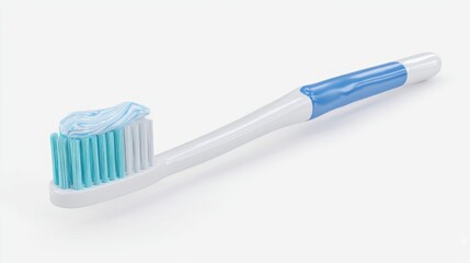 Dental Hygiene Tool Depicting Toothbrush and Toothpaste for Oral Care Routine