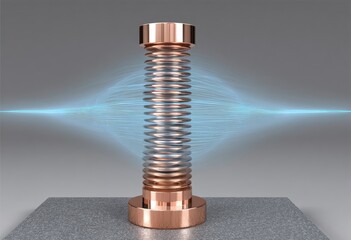 Copper Spring Metal Coil Energy.