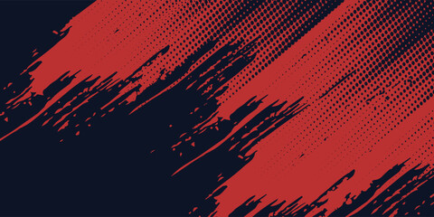 Black and red abstract grunge background with halftone style modern arts sport background abstract vector background design