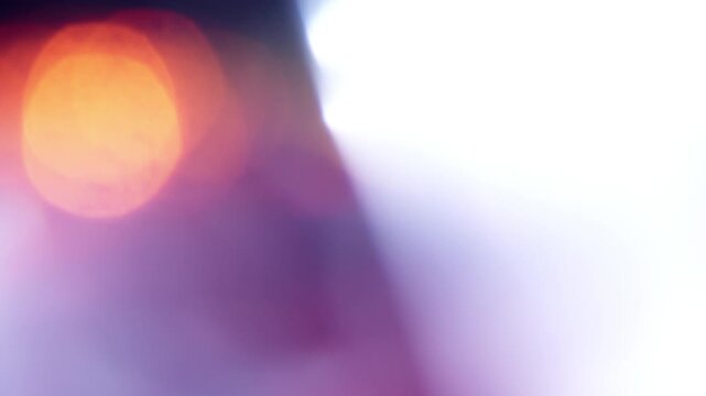 Abstract vivid  light leak background video clip with dreamy glowing flare with bokeh