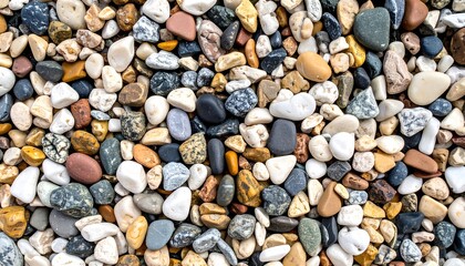 Naklejka premium Close-up view of colorful pebbles (1)
