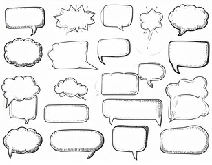 Obraz premium set of speech bubble