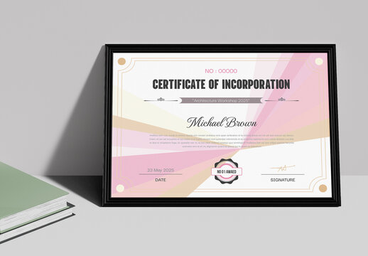 Creative Certificate of Recognition Design