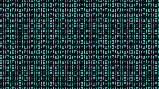 Abstract Binary Code Digital Background &mdash; Seamless Looping Matrix Animation