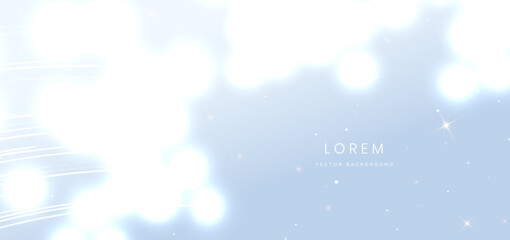 Abstract modern lighting effect on grey background.
