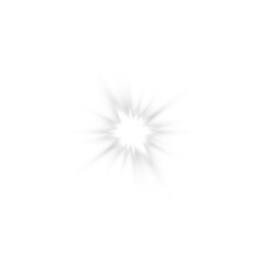 Glowing White Star Light Sparkle with White Shine and Flare Effect, Starlight Glow Overlay for Magical and Radiant Design Elements