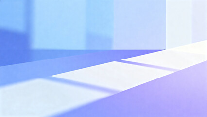 Abstract geometric composition with soft blue and purple gradients and overlapping rectangular shapes