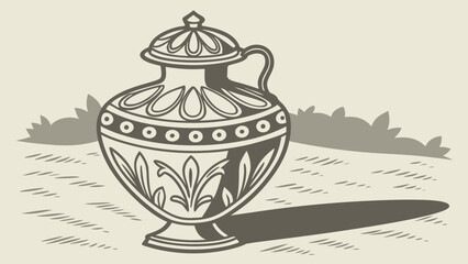sketch of a vase