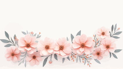 Pink Floral Arrangement on White Background Elegant Botanical Decor