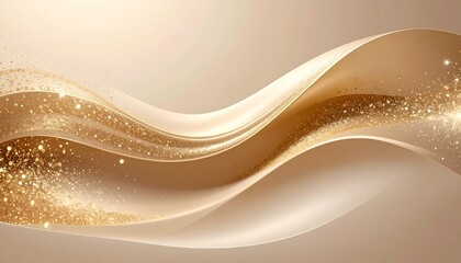 高級感のあるベージュと金の背景 Luxurious beige and gold background