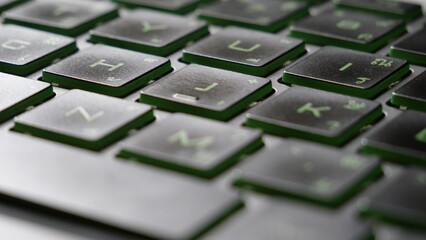 computer keyboard close up
