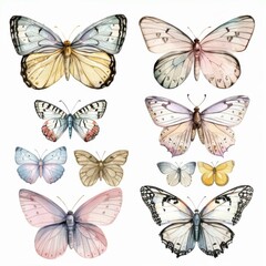 Watercolor Butterfly Collection